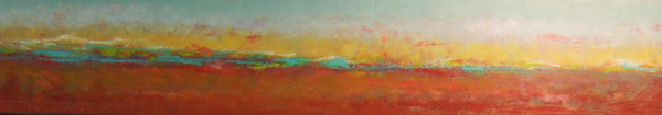 Reflecting on our land, 1, 12x60" by Ginnie Cappaert