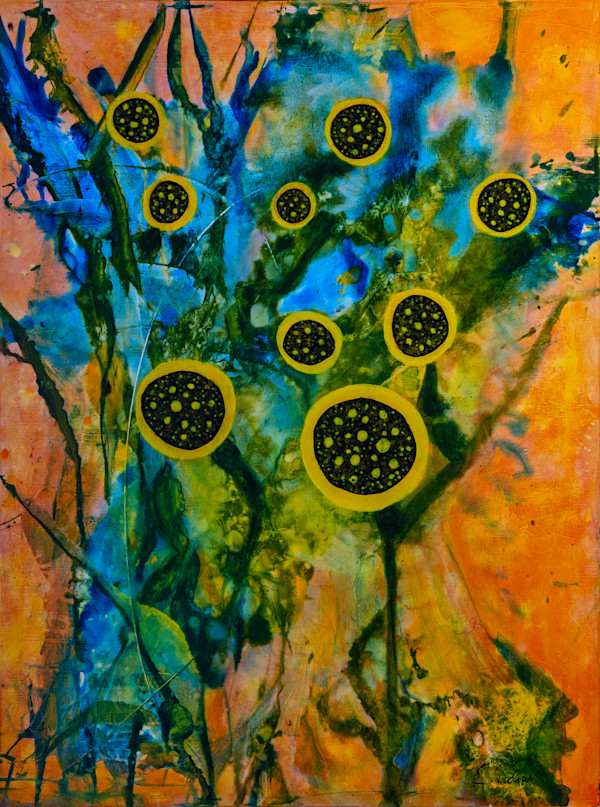 When Sunflowers Dance by louie . rochon . fine . art