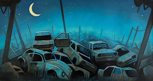 Glow - Picture Book Illustration - pg 2 - 3 by Ross Morgan, Image 1.