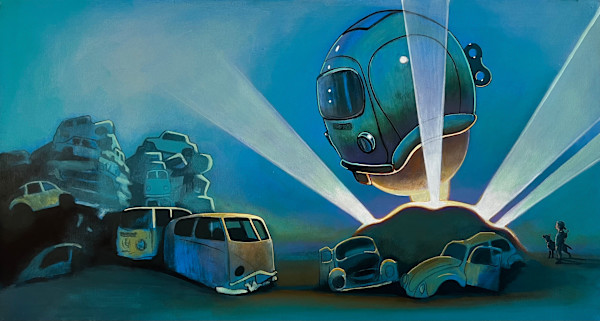 Glow - Picture Book Illustration - pg 20 -21 by Ross Morgan, Image 1.