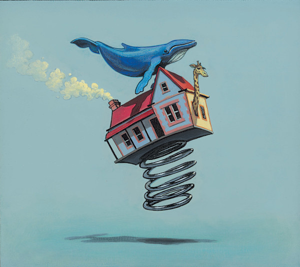 Molly Moores as a House Like Yours - Picture book illustration - pg 32 by Ross Morgan, Image 1.