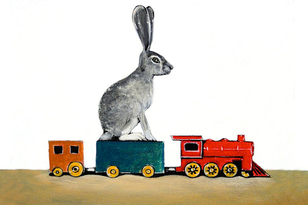 Rabbit on Train by Ross Morgan, Image 1.
