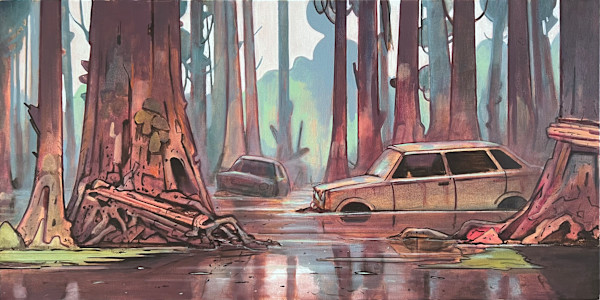 Swamp and Abandoned Cars by Ross Morgan, Image 1.