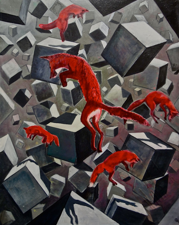 Red Foxes and Boxes by Ross Morgan, Image 1.