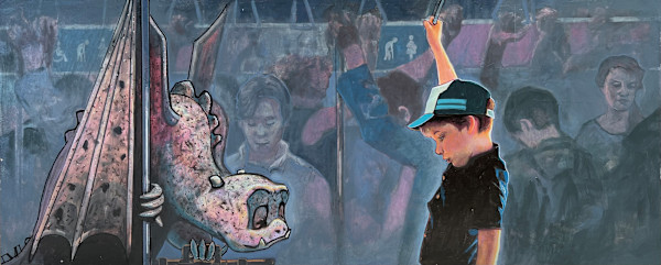 The Gargoyle - Picture Book Illustration - pg 6 - 7 by Ross Morgan, Image 1.