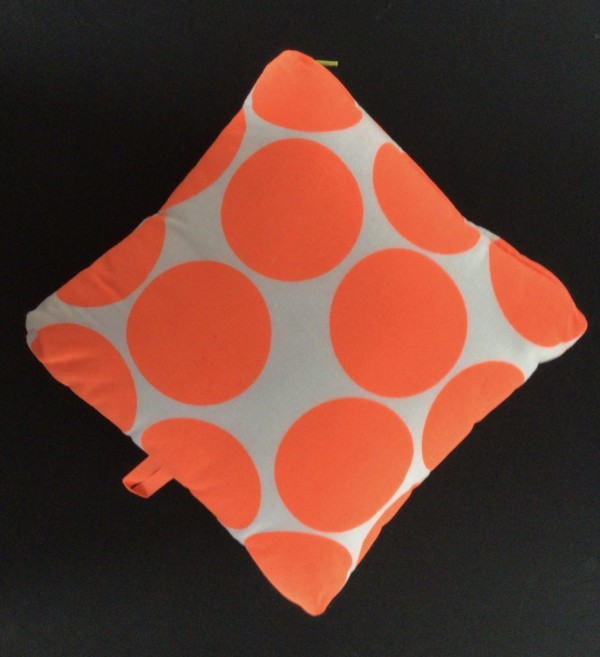 Big Orange Dots - Small Pillow