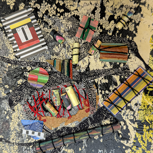 Time to tie, stitch, mend, and amend II by Maria Barbosa