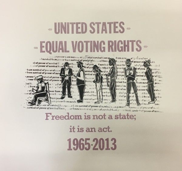 Power of Survival: Voting rights by Nicole Espy/ Colejoyprints