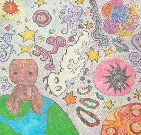 Sack Boy Lost in Space by Ashley Romero