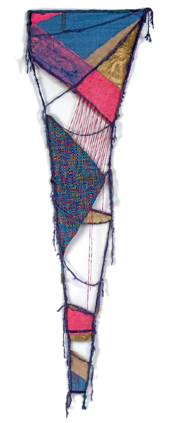 Ladders: Descender in Blues by Lisa Hill, Image 1.