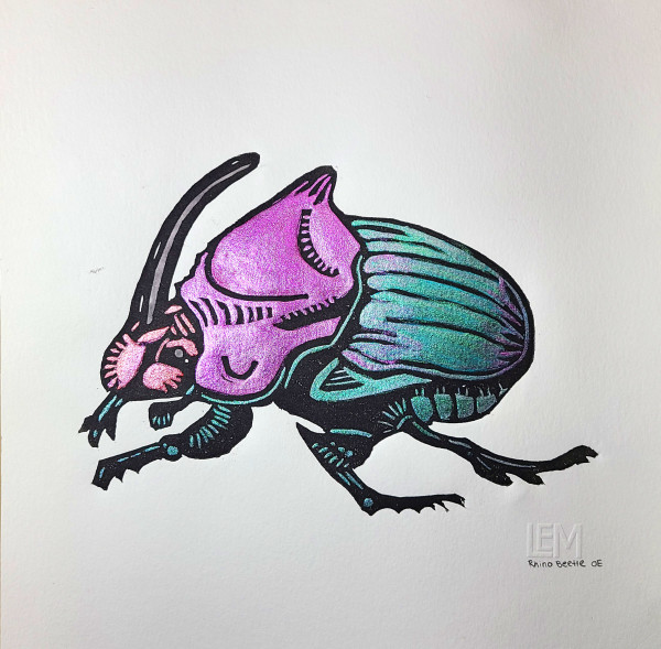 Rhino Beetle by Laura McClure