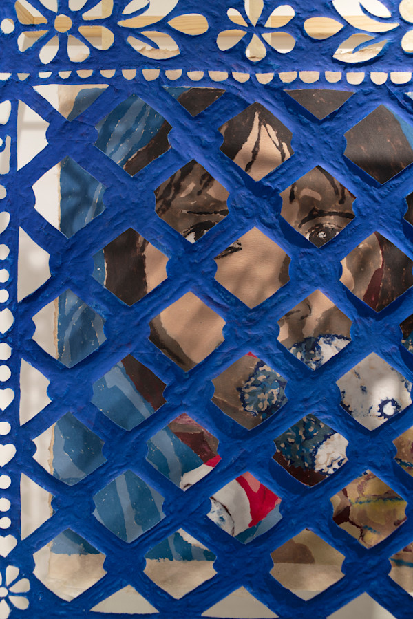 Papel picado, broken hearts, and the red, white and blue bear by Maria Barbosa, Image 1.