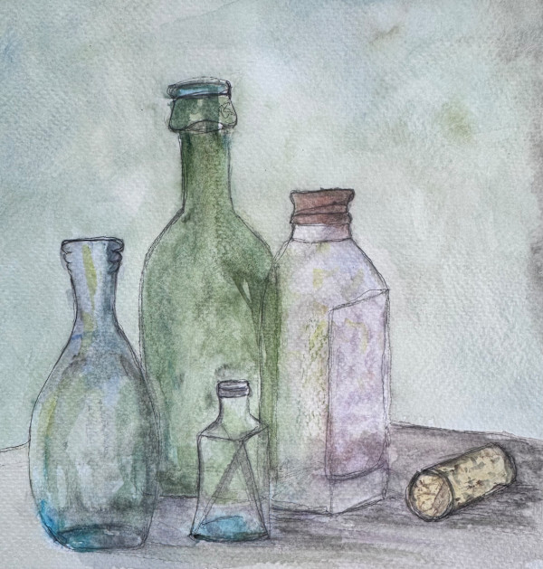 Bouteilles et bouchon by Dee Elle