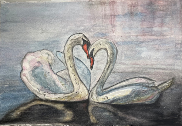 Swans II by Dee Elle
