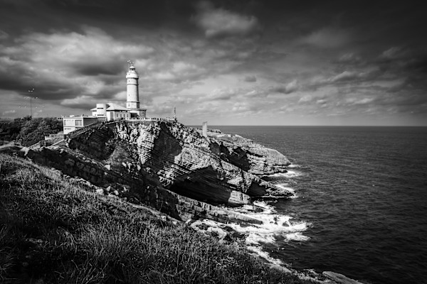 Cabo Mayor Lighthouse - The Cliff Below (Size B) 1/30 by Juan Matorras