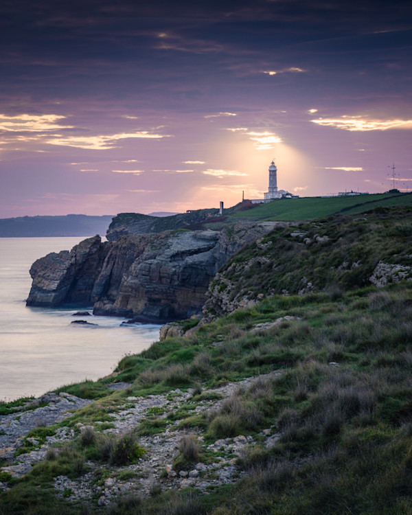 Cabo Mayor Lighthouse - Under the Spotlight by Juan Matorras