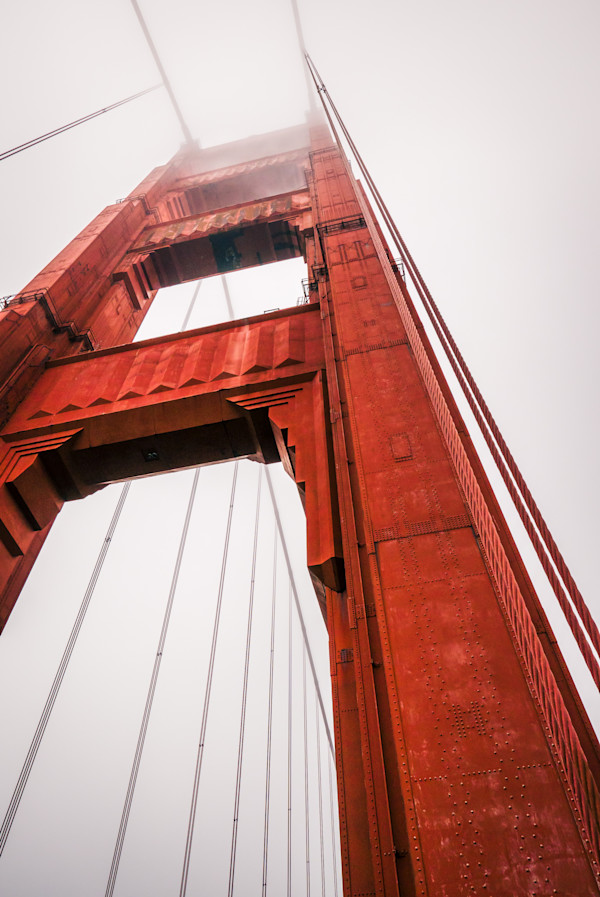 Golden Gate Bridge - Rising High into the Fog by Juan Matorras