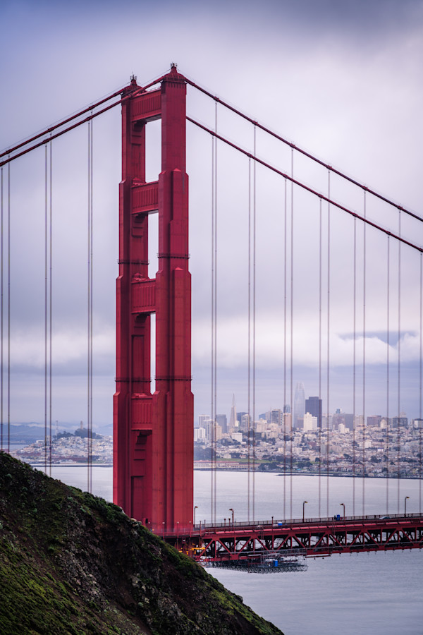 Marin Peninsula - GGB Standing Tall Across the Bay by Juan Matorras