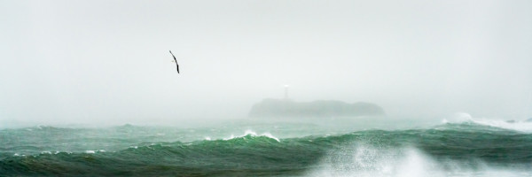 Mouro Island Lighthouse - Under the Storm (Size B) 2/50 by Juan Matorras