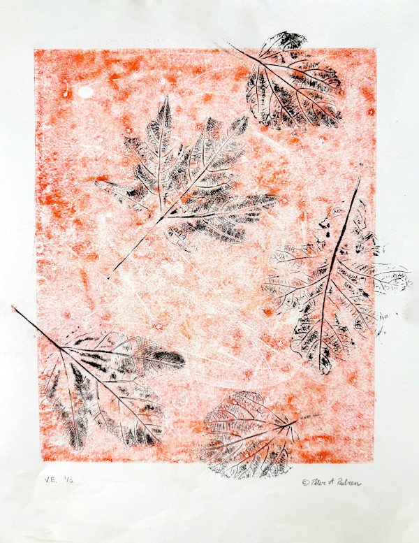 Leaf Texture Print by Peter Ruhren