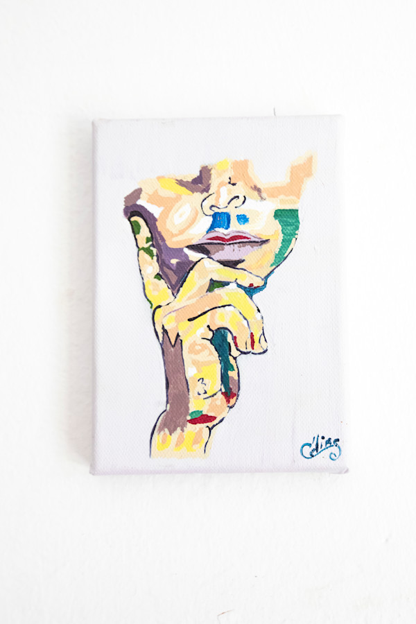 My First Painting & First Portrait by CELINE LEFORT