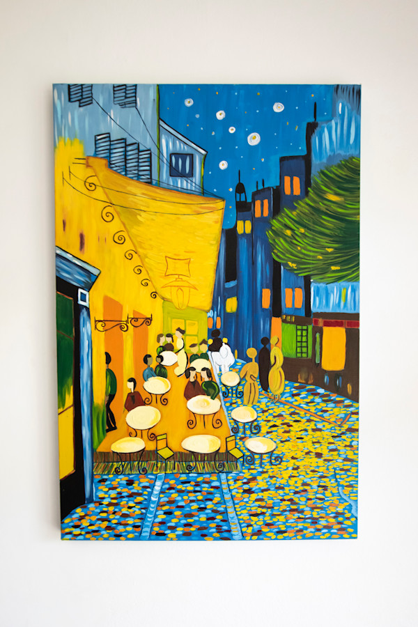 Cafe Terrace At Night by Vincent Van Goght by CELINE LEFORT