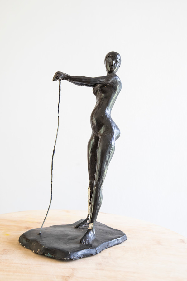 Lady with stick by CELINE LEFORT