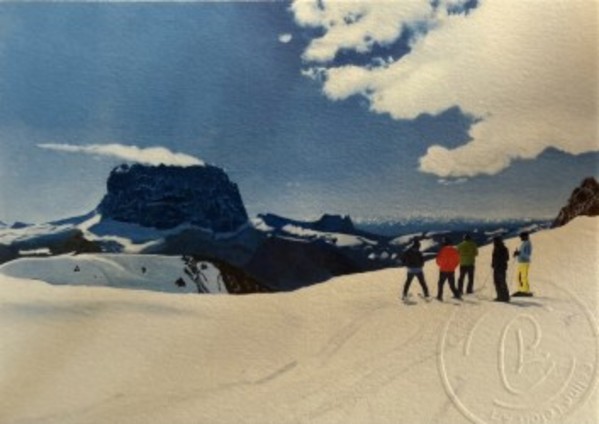 Sellaronda (Mini Fine Art Print / Post Card / A6) by CELINE LEFORT