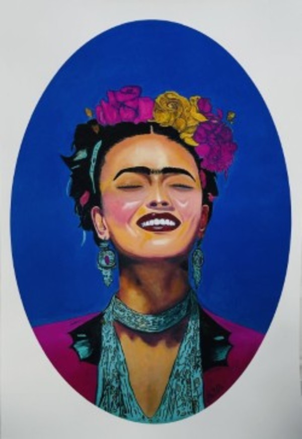 Frida Kahlo (Print same size as original) by CELINE LEFORT
