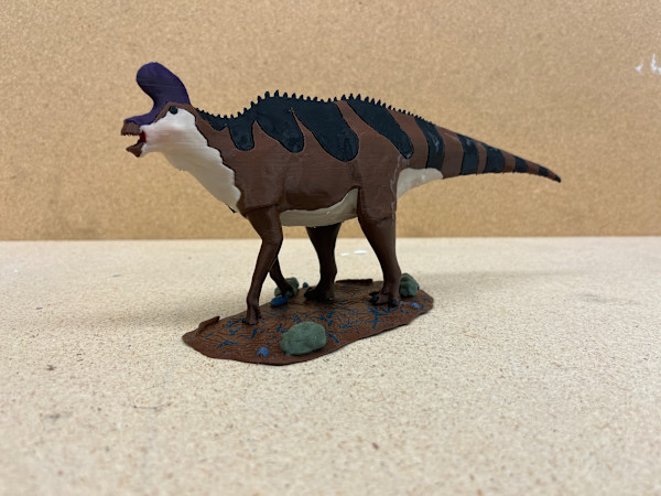 Lambeosaurus magnacristatus model by Andrew Bovenzi, Image 8.