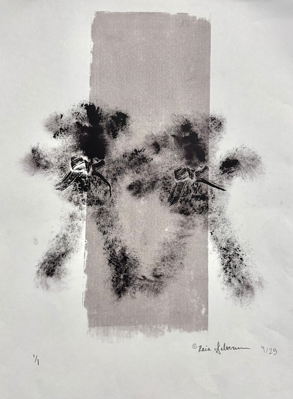 Bear Monoprint by Raia Silverman