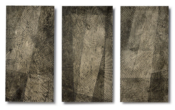 Sightlines Triptych (#s VI, IV, V) by Paula Roland