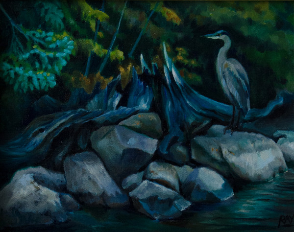 Blue Heron by Alan Douglas Ray