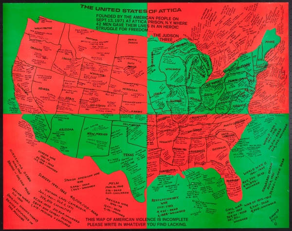 The United States Of Attica by Faith Ringgold