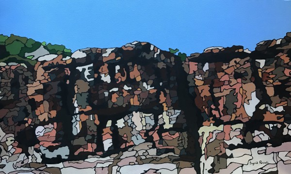 Kimberley Rock Face by Ingrid Russell