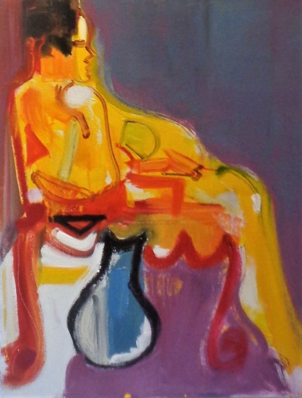 Nude with Vessel by Laura Shabott