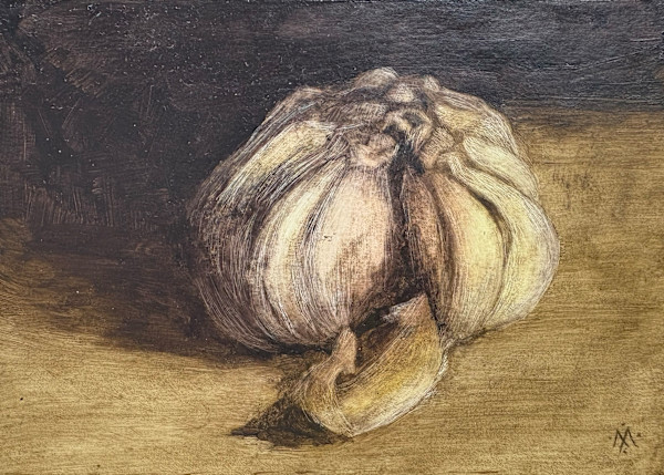 Broken Garlic Head by Martha Lee Turner
