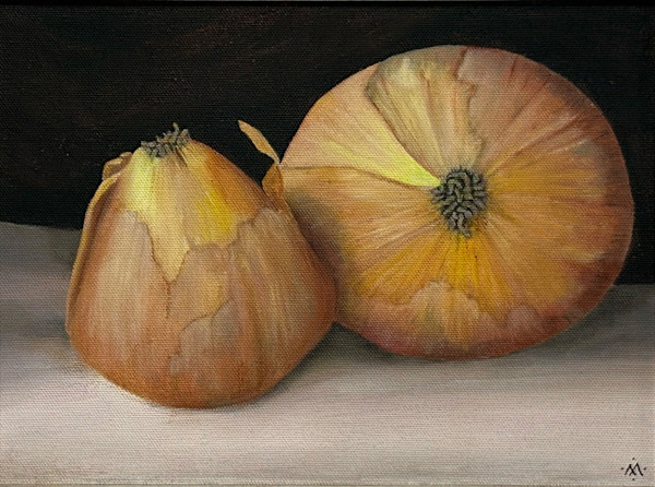 Two Onions by Martha Lee Turner