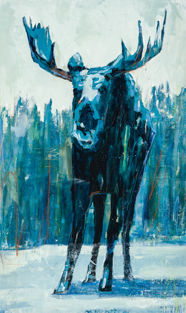 Teal Moose by Kristen Engel, Image 2.