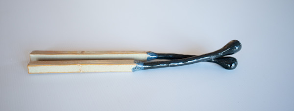 Stoneware matchstick x 2 by Marianne Krumbach, Image 1.