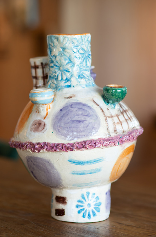 Pot with Flowers by Angela Brennan, Image 1.