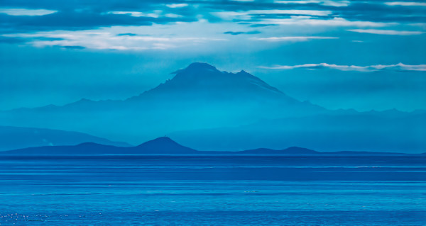 Strait of Juan de Fuca looking to East Sooke Regional Park, Canada by David Whited