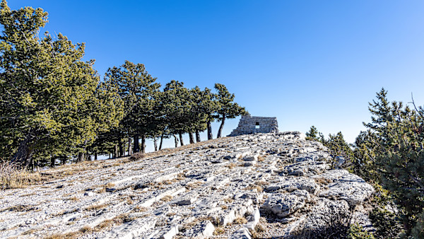 Kiwanis Cabin located atop the Sandia Crest in New Mexico, USA by David Whited