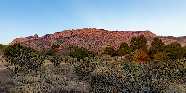 Sandia mountain range, from Albuquerque, New Mexico, USA by David Whited