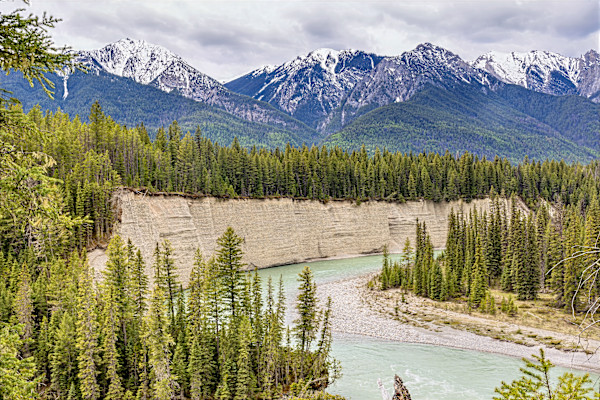 Bow River in the Canadian Rockies, Banff National Park, Alberta, Canada by David Whited