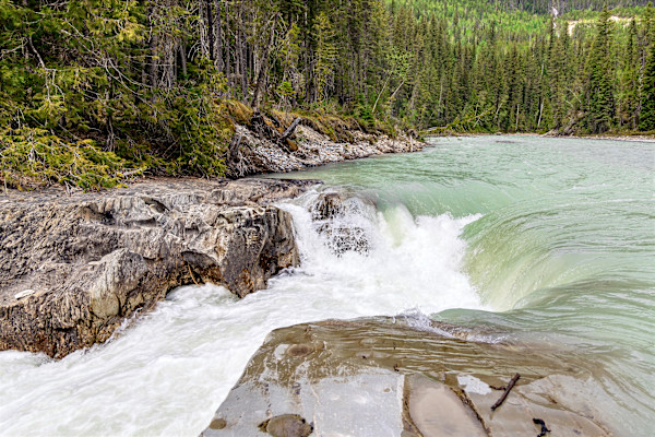 Bow River in the Canadian Rockies, Banff National Park, Alberta Canada by David Whited