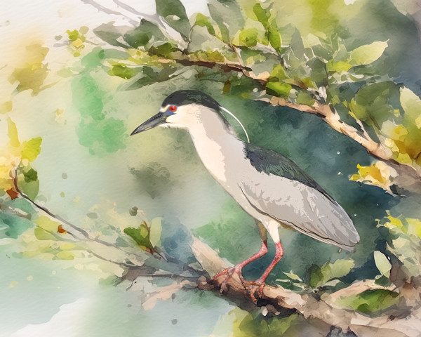 Black-crowned Night Heron by David Whited, Image 1.