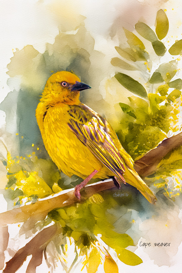 Cape Weaver, South Africa by David Whited