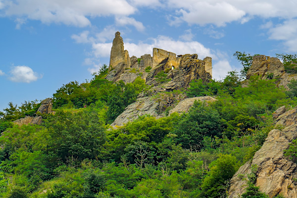 Ruins of Dürnstein Castle, Wachau region of Lower Austria. Ruins of Dürnstein Castle in the background. by David Whited