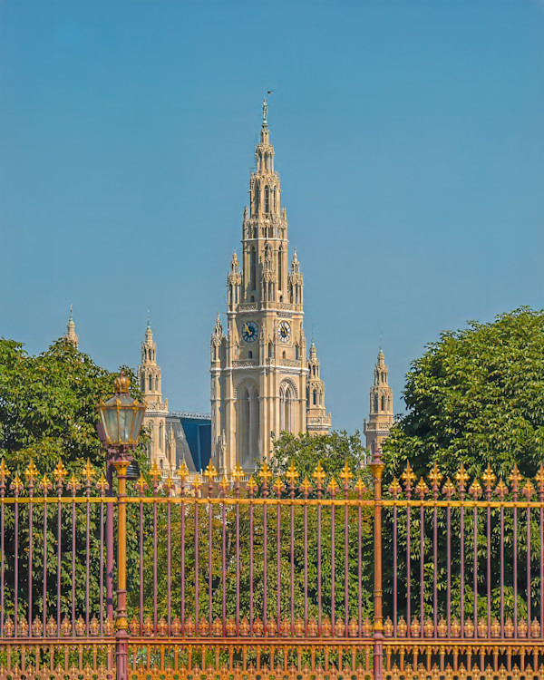 Vienna City Hall, known in German as the Wiener Rathaus, in Vienna, Austria. by David Whited